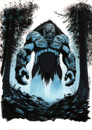 Woodland monster:  Original A3 artwork (Signed by artist)