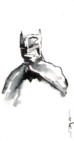 Batman:  Original 160x290mm artwork (Signed by artist)